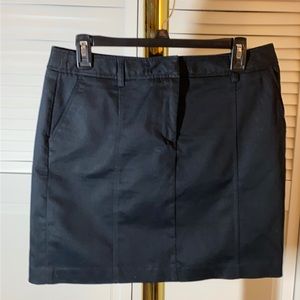 Willi Smith Navy Blue Denim Skirt